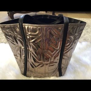 DKNY Large Quilted Logo Tote